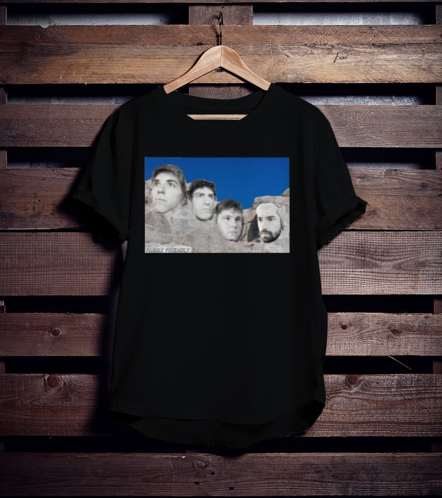 Family Friendly Mt. Rushmore Faces T-Shirt