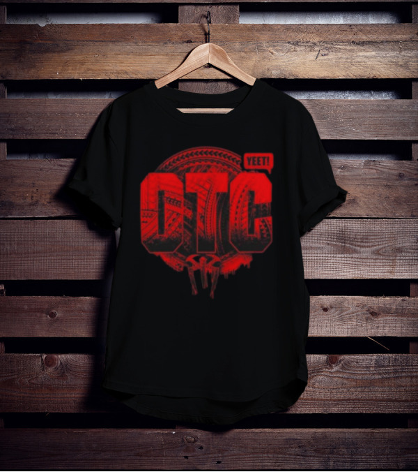Roman Reigns Yeet OTC Red Tribal Shield T-Shirt