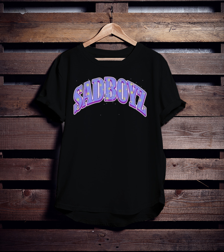 Sad Boyz Purple Rhinestone Star T-Shirt