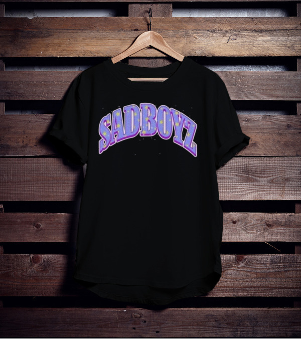 Sad Boyz Purple Rhinestone Star T-Shirt
