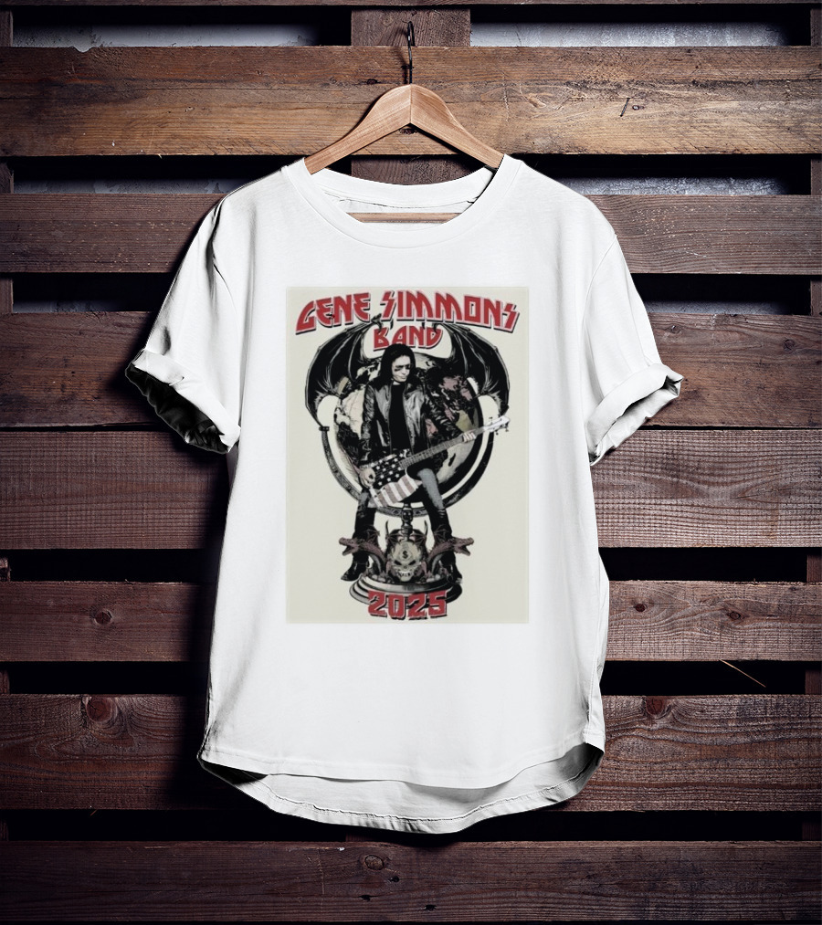 Gene Simmons Band 2025 Spring Shows Featuring Iconic Imagery T-Shirt