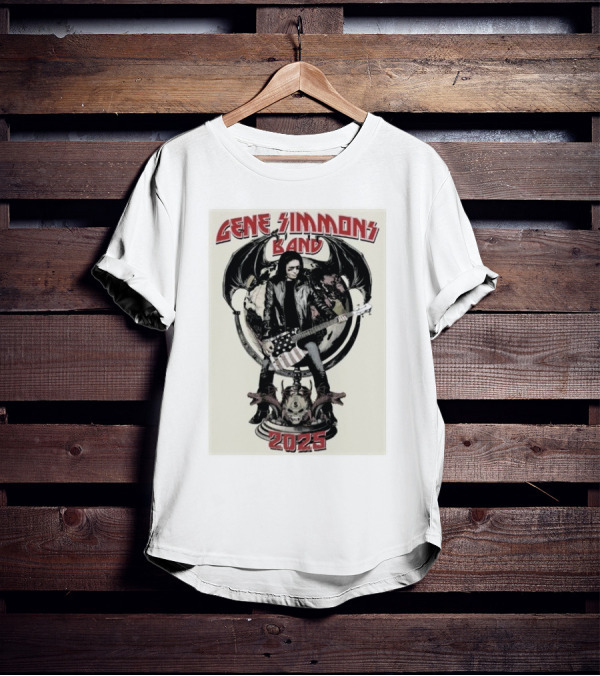 Gene Simmons Band 2025 Spring Shows Featuring Iconic Imagery T-Shirt