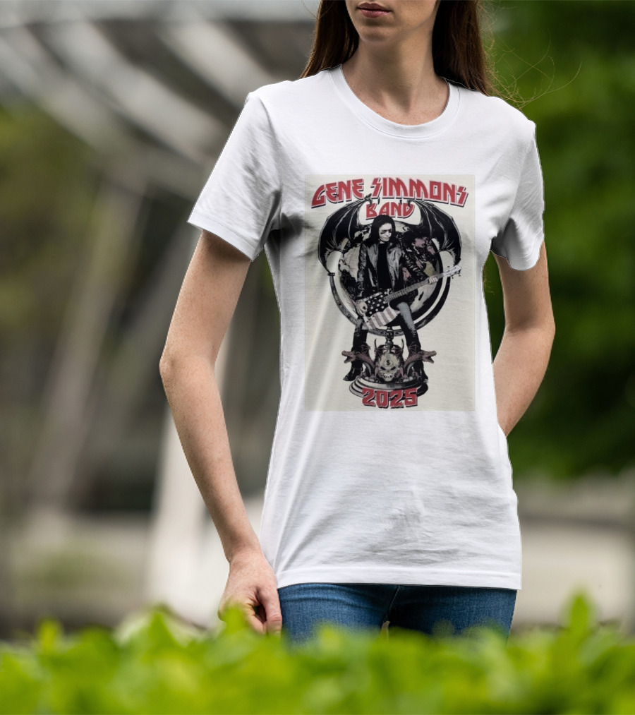 Gene Simmons Band 2025 Spring Shows Featuring Iconic Imagery T-Shirt