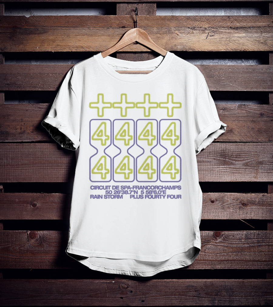 Plus Fourty Four Circuit De Spa-Francorchamps Rain Storm T-Shirt