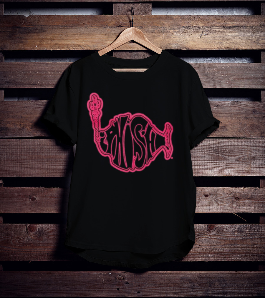 Phish Neon Fish Logo Lodgewood Stroke T-Shirt