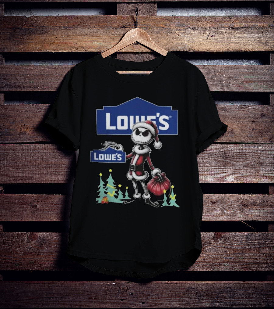 Lowe's Santa Jack Skellington Merry Christmas T-Shirt