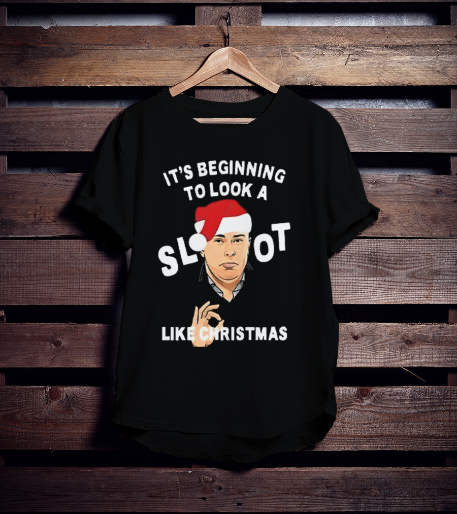 It's Beginning To Look A Slot Like Christmas Arne Slot Liverpool T-Shirt