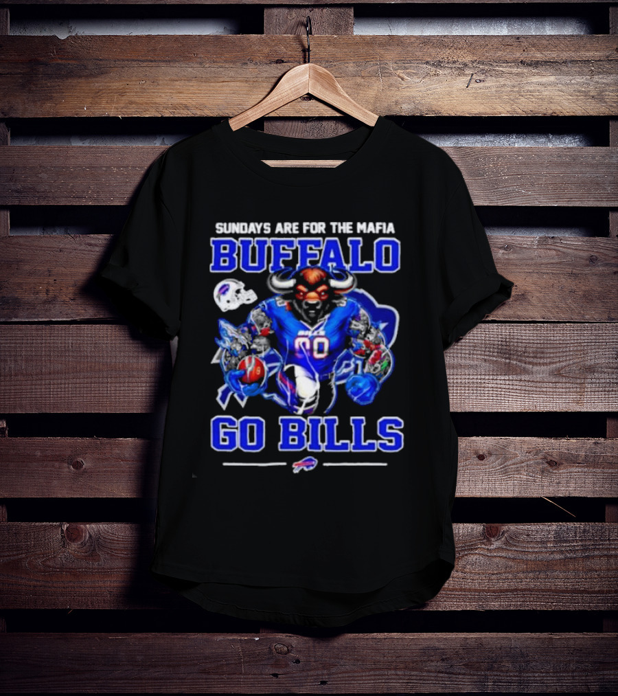 Sundays Are For The Mafia Buffalo Go Bills Mascot T-Shirt