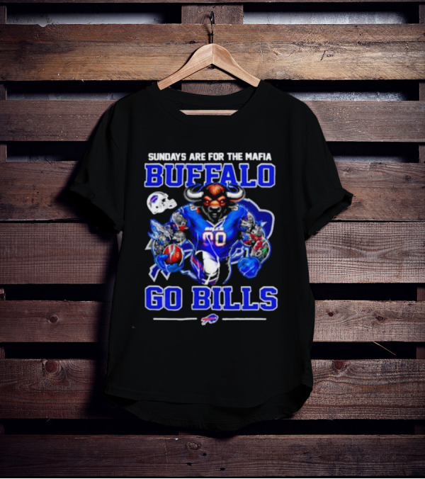 Sundays Are For The Mafia Buffalo Go Bills Mascot T-Shirt