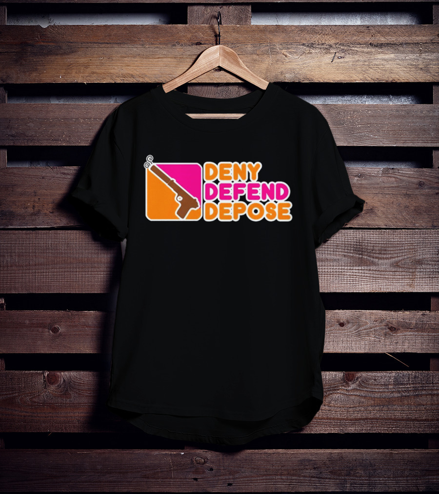 Deny Defend Depose Retro Gun T-Shirt