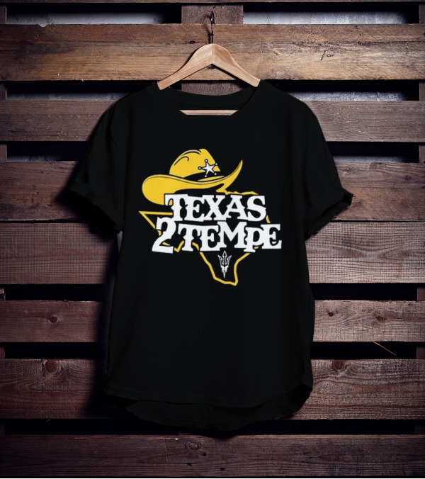 Kenny Dillingham Texas 2 Tempe Cowboy Hat State Outline Pitchfork T-Shirt