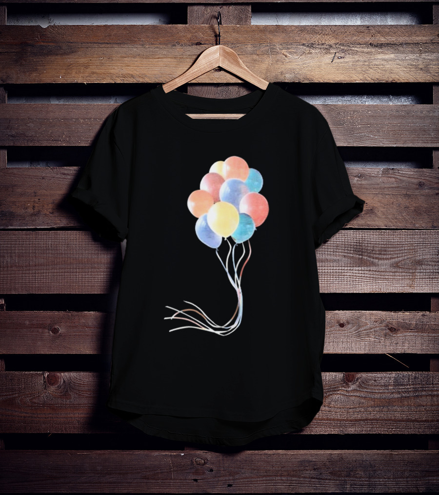 Pleasing X JW Anderson Multicolored Bunch Of Balloons Collection T-Shirt