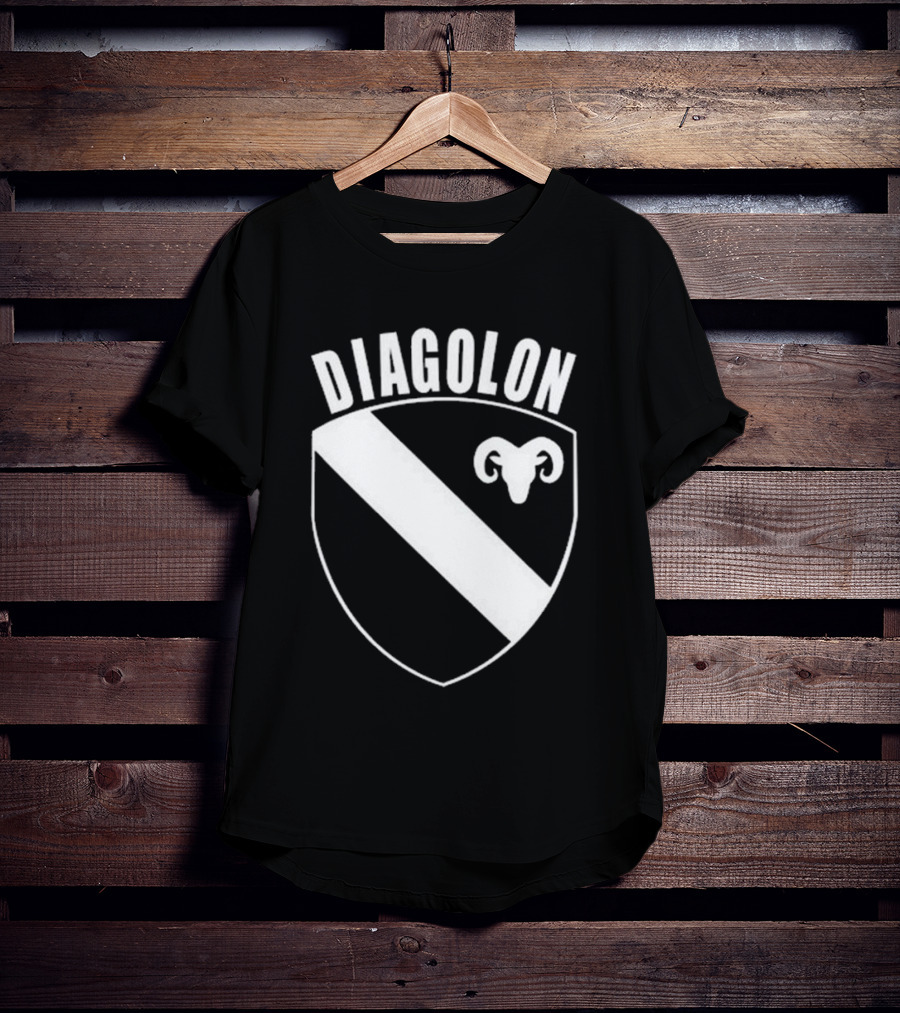 DIAGOLON Shield Emblem With Ram Head T-Shirt