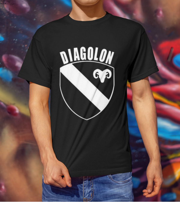 DIAGOLON Shield Emblem With Ram Head T-Shirt