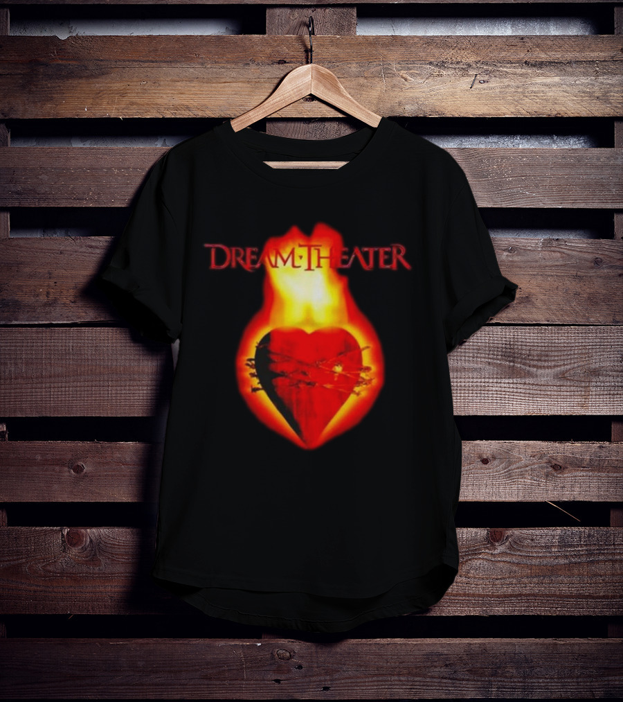 Dream Theater Burning Heart Visual Revolver Winter T-Shirt