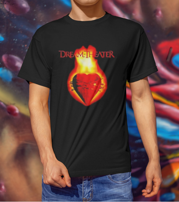 Dream Theater Burning Heart Visual Revolver Winter T-Shirt
