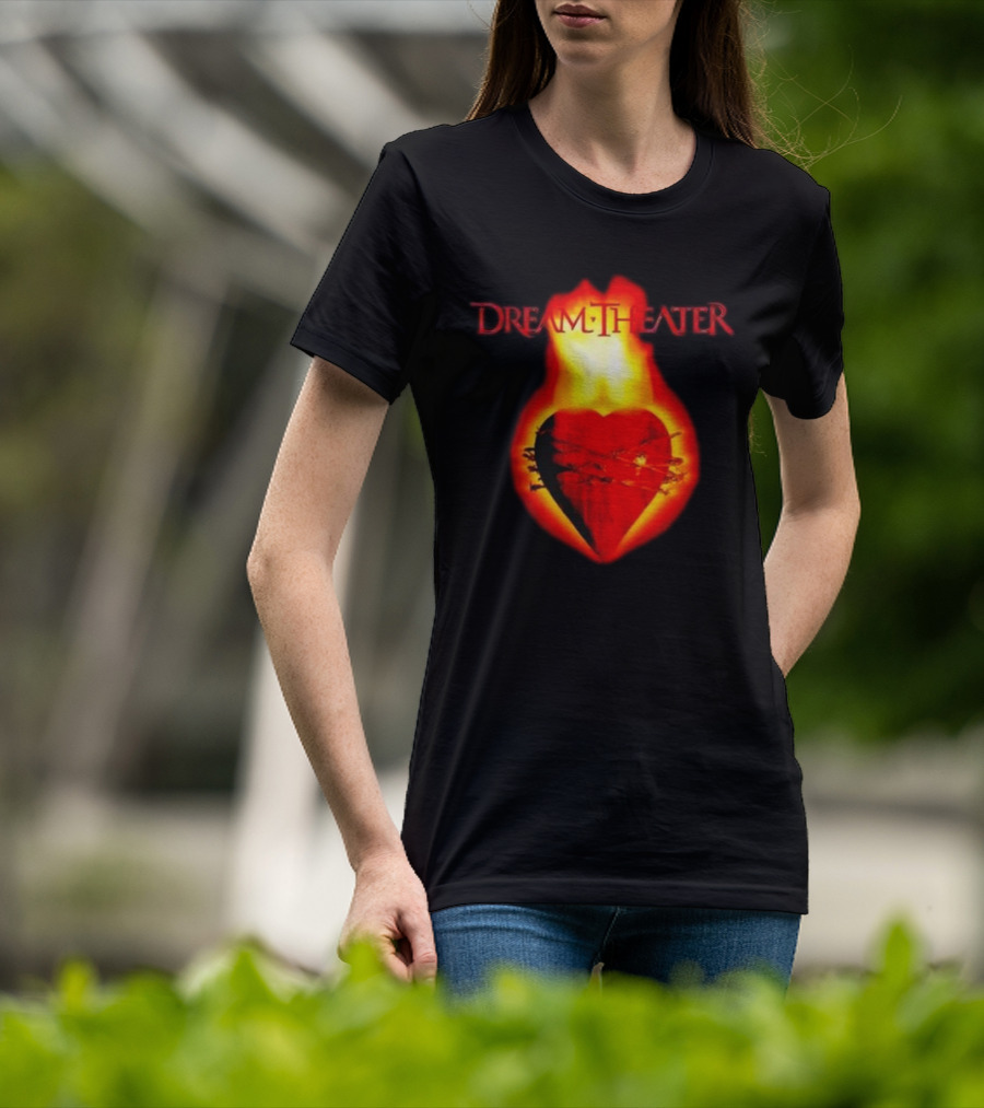 Dream Theater Burning Heart Visual Revolver Winter T-Shirt
