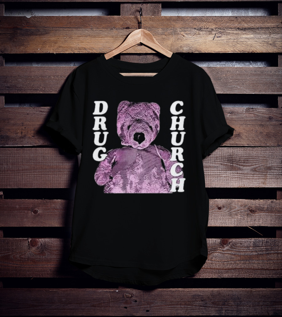 Drug Church Purple Teddy Bear T-Shirt