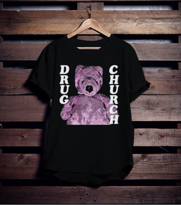 Drug Church Purple Teddy Bear T-Shirt