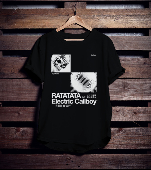 Electric Callboy Ratatata Skull Disco Go Hard Or Go Home T-Shirt