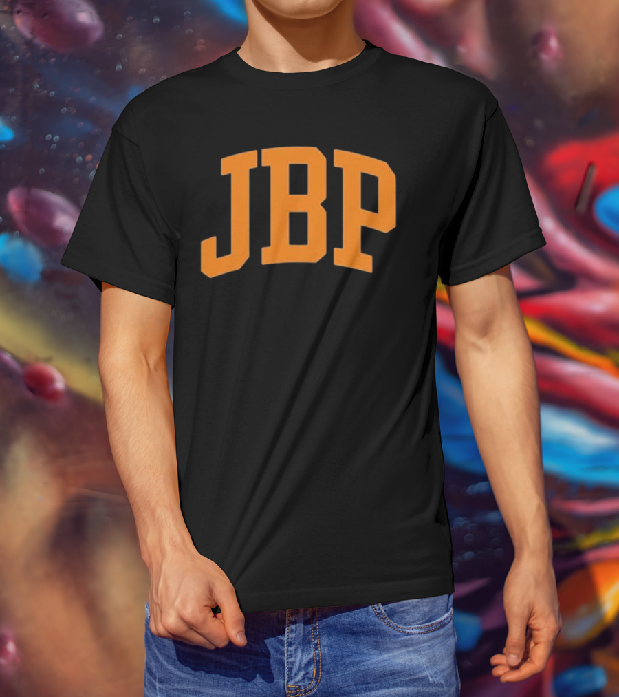 JBP Cobalt Orange Block Letters T-Shirt