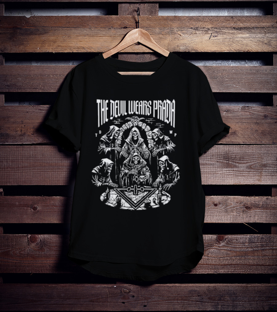 The Devil Wears Prada Ritual Dye TDWP Monks And Altar T-Shirt