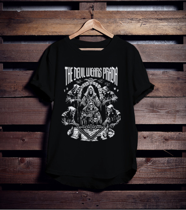The Devil Wears Prada Ritual Dye TDWP Monks And Altar T-Shirt