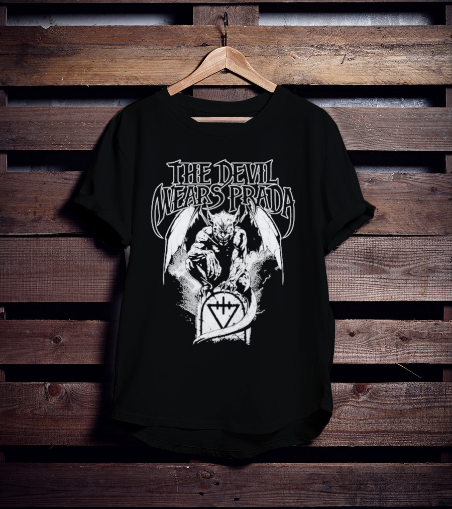 The Devil Wears Prada Gargoyle Winged Creature Gravesite T-Shirt