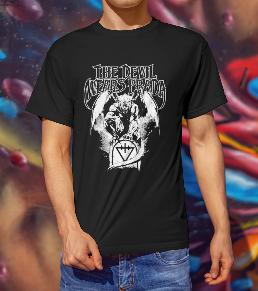 The Devil Wears Prada Gargoyle Winged Creature Gravesite T-Shirt