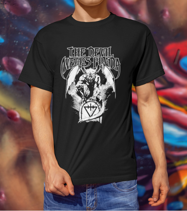 The Devil Wears Prada Gargoyle Winged Creature Gravesite T-Shirt