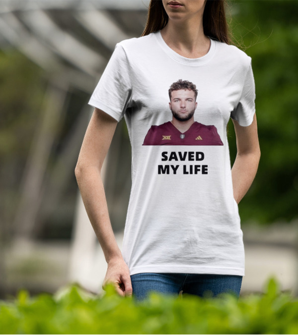 Cam Skattebo Big 12 Saved My Life T-Shirt