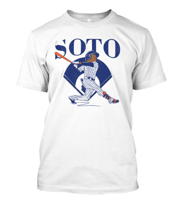 Soto Baseball Caricature Queens Diamond T-Shirt