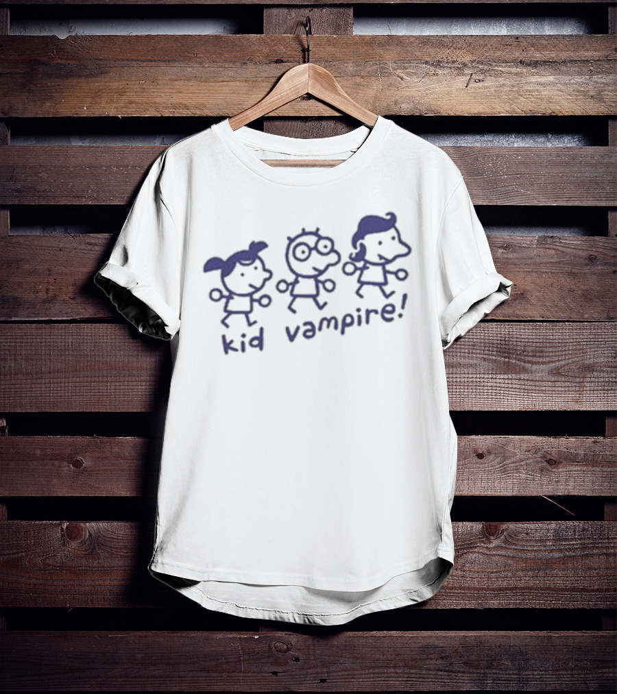 Mummyjoe Kid Vampire Purple Cartoon Characters T-Shirt