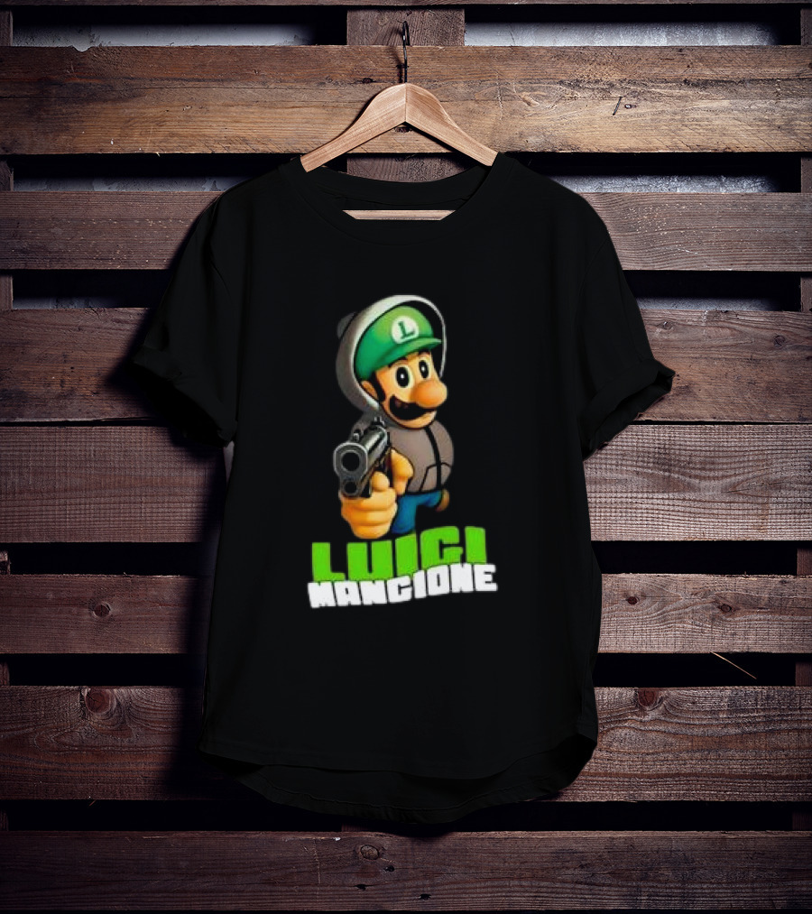 Luigi Mangione Super Mario Free T-Shirt