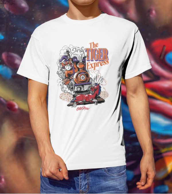 Clemson Tigers The Tiger Express Old Row Steam Train T-Shirt