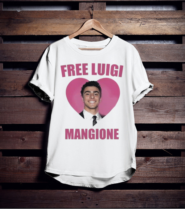 Free Luigi Mangione Heart T-Shirt