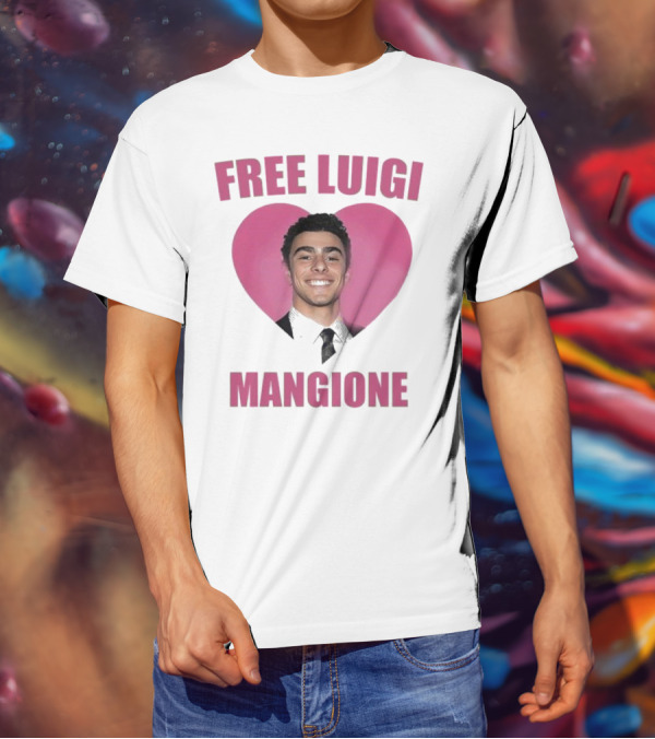Free Luigi Mangione Heart T-Shirt
