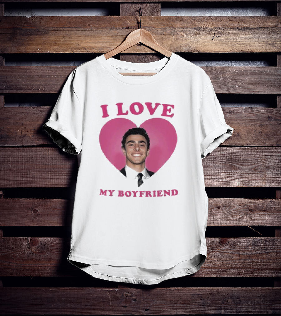 I Love My Boyfriend Luigi Mangione Heart T-Shirt