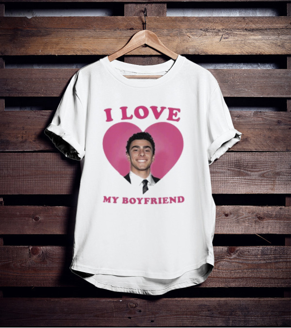 I Love My Boyfriend Luigi Mangione Heart T-Shirt