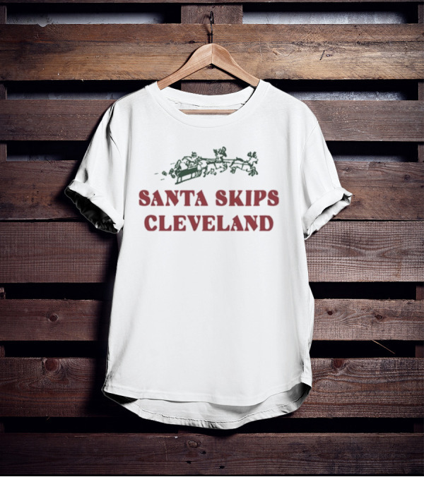 Max Scharping Santa Skips Cleveland Wearing T-Shirt