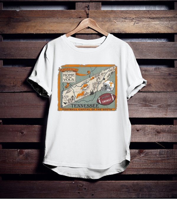 Tennessee Knoxville Home Of The Vols Football Capital Of The South Smokey T-Shirt