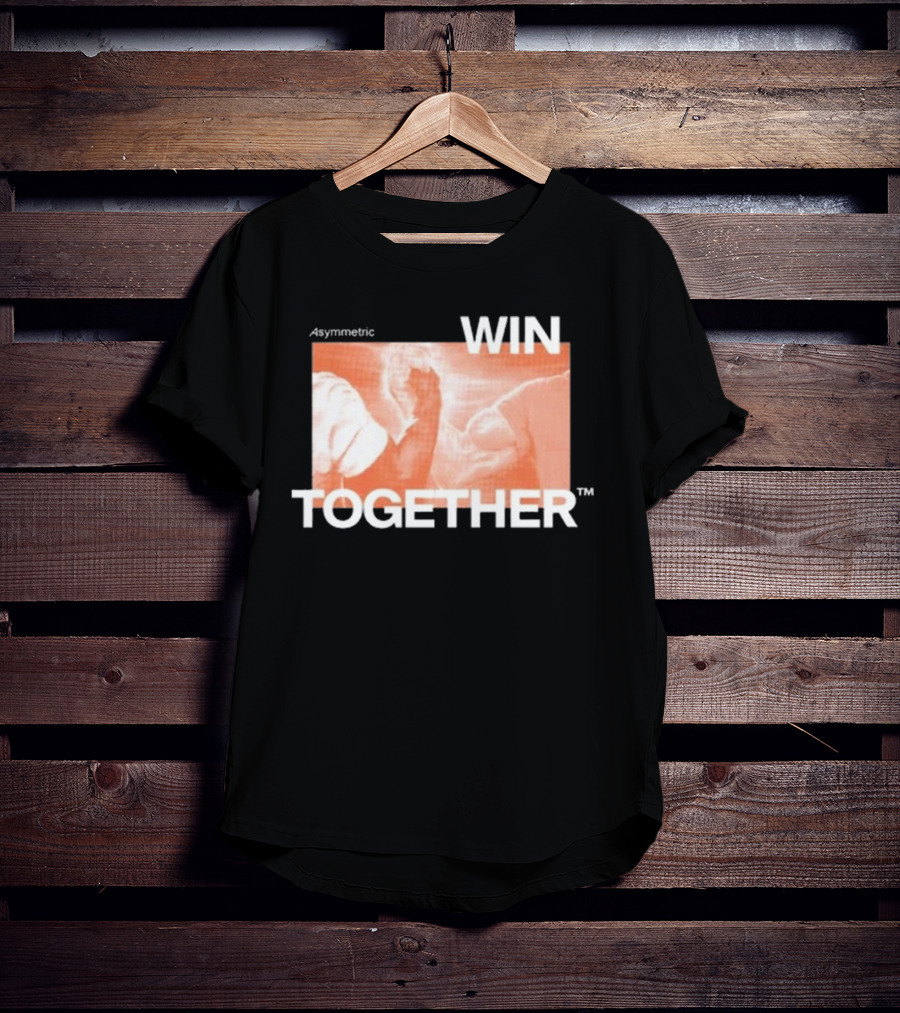 Asymmetric Win Together Iconic Handshake Unity T-Shirt