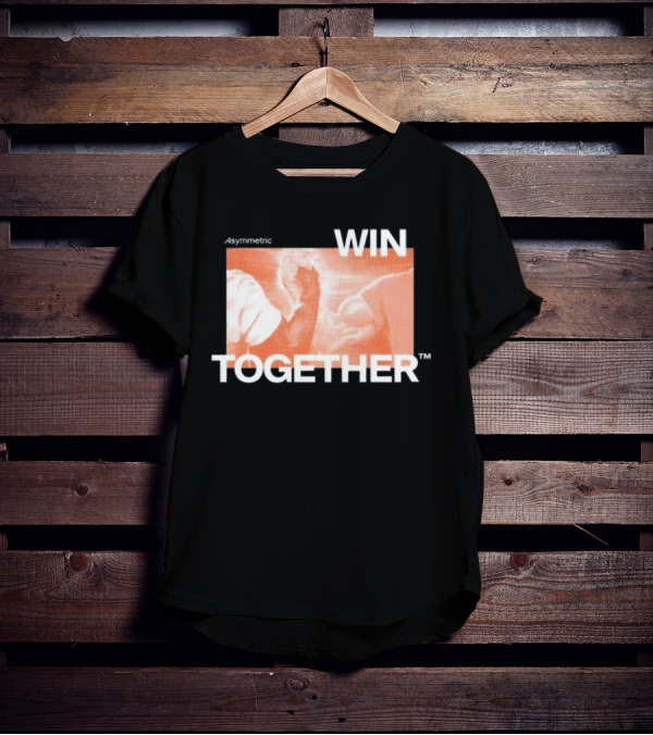 Asymmetric Win Together Iconic Handshake Unity T-Shirt