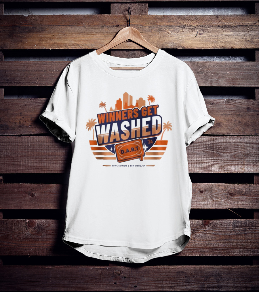Winners Get Washed D.A.R.T Bowl Edition San Diego CA T-Shirt