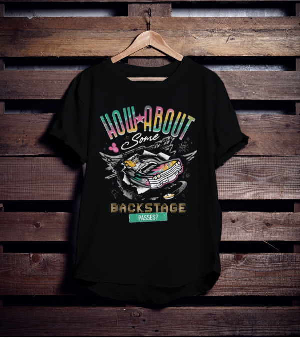 HOW ABOUT SOME BACKSTAGE PASSES VINTAGE CAR AND UFO T-Shirt