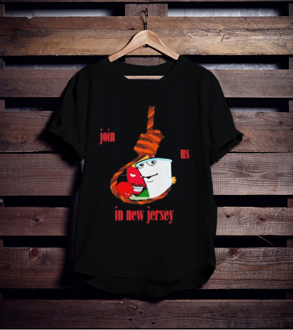 Join Us In New Jersey Mischa Aqua Teen Hunger Force Characters Rope T-Shirt