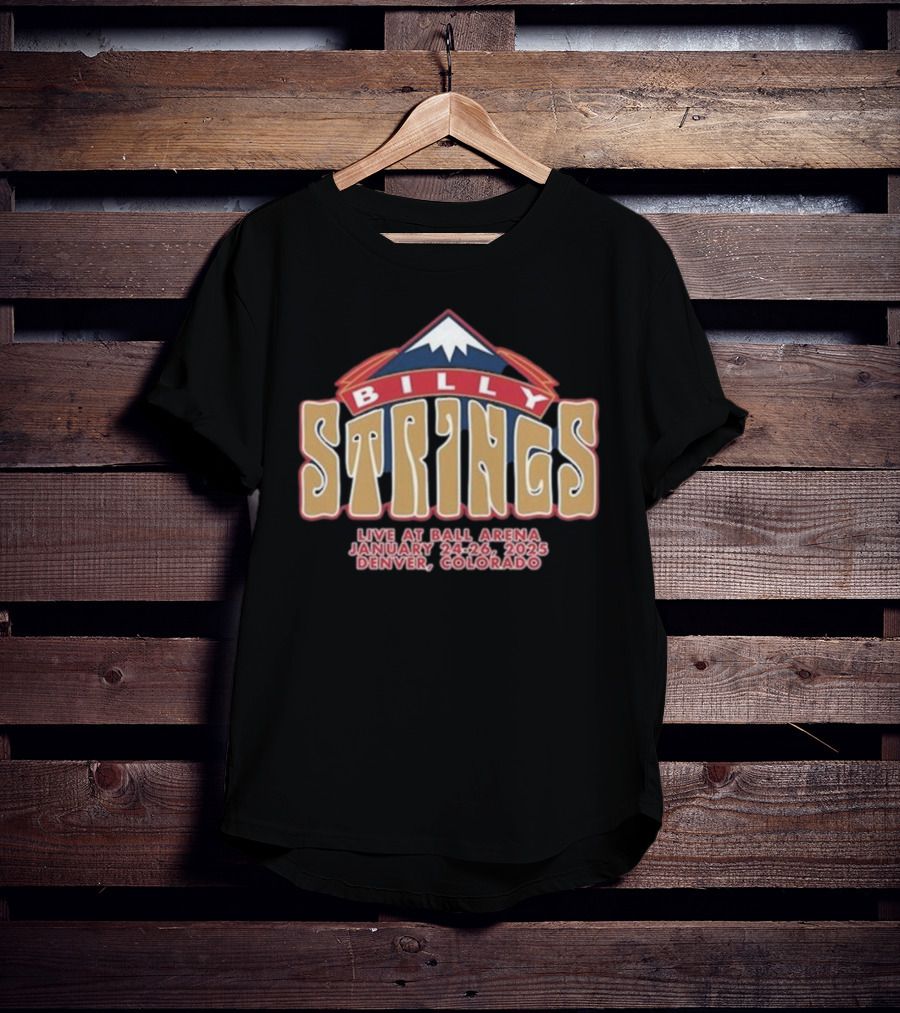 Billy Strings Live At Ball Arena Denver Colorado January 24-26 2025 T-Shirt
