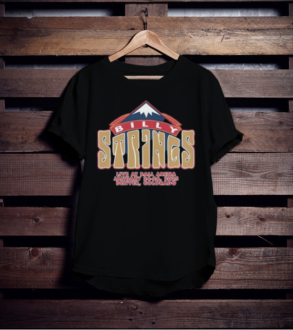 Billy Strings Live At Ball Arena Denver Colorado January 24-26 2025 T-Shirt