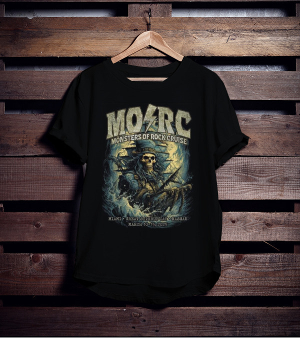 MO⚡RC Monsters Of Rock Cruise Miami Great Stirrup Cay Nassau March 10-15, 2025 T-Shirt