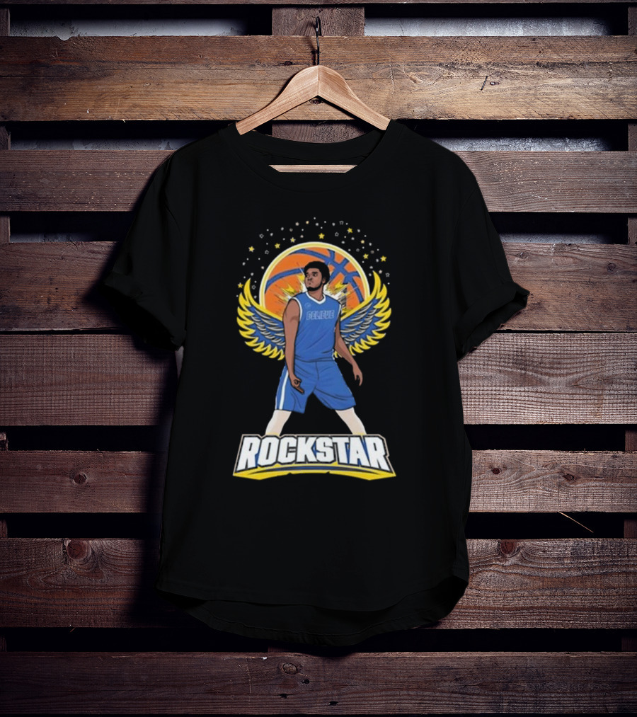 Believe Rockstar Basketball Wings And Stars T-Shirt